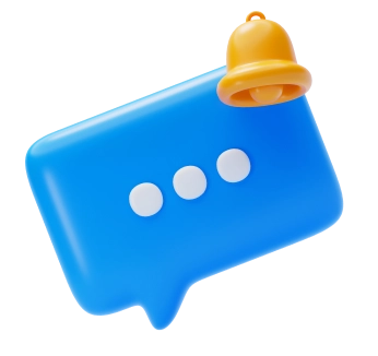 message with bell icon